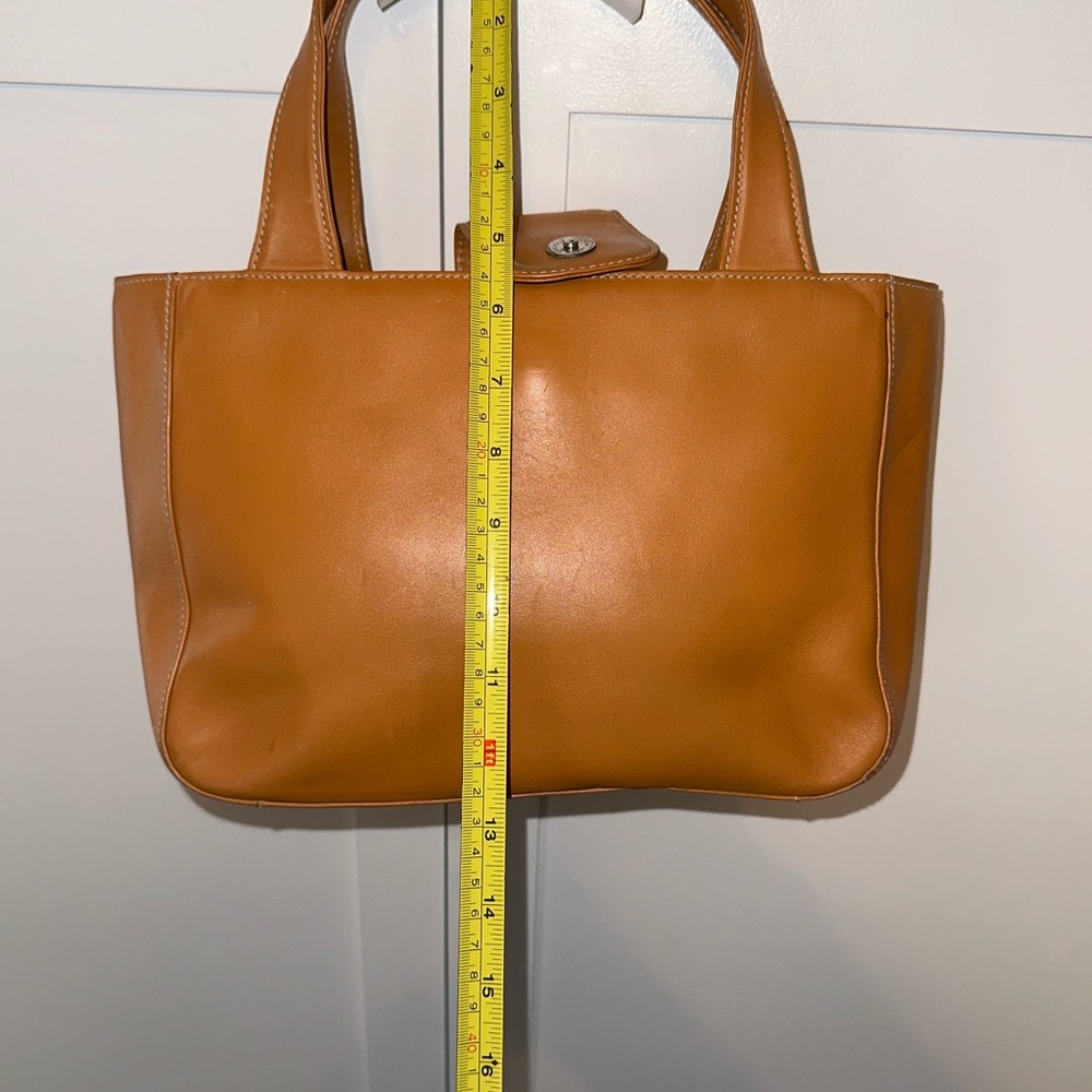 Banana Republic Tan Leather Tote Bag - Picture 10 of 11